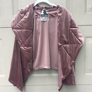NWT Young Fabulous & Broke Pink Velvet Coat
